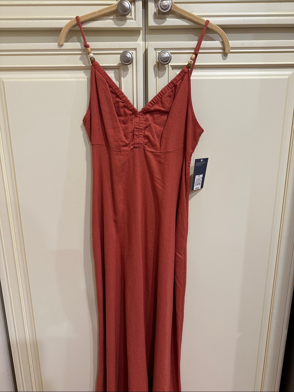 Universal Thread Rust Spaghetti-Strap Slip Dress